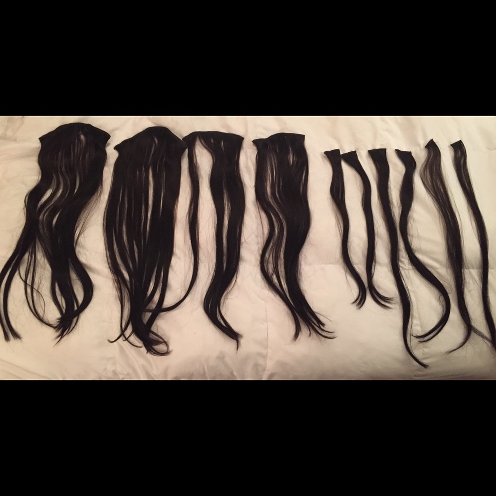 18” Human Hair Extensions Espresso Color